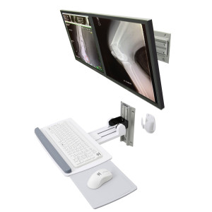 Ergotron 28-514-800 Ergotron Neo-Flex® Dual Monitor Wall Mount Two-Monitor Mount (28-514-800)