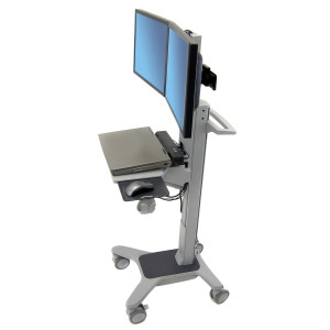 Ergotron Neo-Flex® Dual WideView WorkSpace Dual-Display Cart (24-194-055)