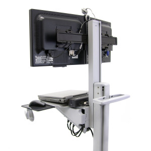 Ergotron Neo-Flex® Dual WideView WorkSpace Dual-Display Cart (24-194-055) Ergotron Neo-Flex® Dual WideView WorkSpace Dual-Display Cart (24-194-055)