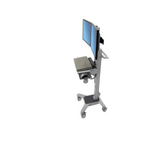 Ergotron WorkFit-C Dual Sit-Stand Workstation Office Mobile Desk (24-214-085) Ergotron WorkFit-C Dual Sit-Stand Workstation Office Mobile Desk (24-214-085)
