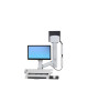 Ergotron 45-595-216 Ergotron SV Combo System with Worksurface & Pan Medium CPU Holder (white) Keyboard & Monitor Mount Workstation (45-595-216)