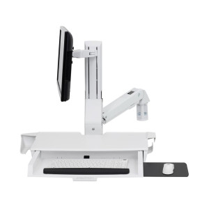 Ergotron SV Combo Arm with Worksurface & Pan (white) Keyboard & Monitor Mount Workstation (45-583-216) Ergotron SV Combo Arm with Worksurface & Pan (white) Keyboard & Monitor Mount Workstation (45-583-216)