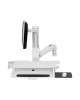 Ergotron 45-595-216 Ergotron SV Combo System with Worksurface & Pan Medium CPU Holder (white) Keyboard & Monitor Mount Workstation (45-595-216)