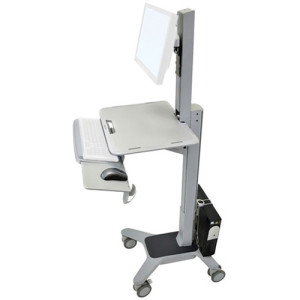 Ergotron 24-198-055 Ergotron WorkFit-C Single LD Sit-Stand Workstation Mobile Desk Workstation (24-198-055)