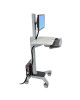 Ergotron 24-198-055 Ergotron WorkFit-C Single LD Sit-Stand Workstation Mobile Desk Workstation (24-198-055)