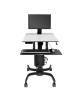 Ergotron 24-216-085 Ergotron WorkFit-C, Single HD Sit-Stand Workstation For Heavy Display 16–28 lbs monitor (24-216-085)