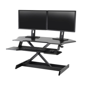 Ergotron WorkFit® Corner Standing Desk Converter Sit-Stand Desk Workstation (33-468-921)