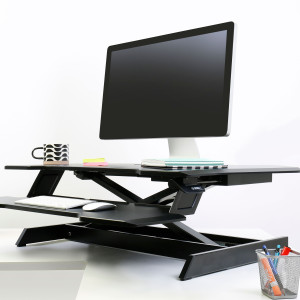 Ergotron WorkFit® Corner Standing Desk Converter Sit-Stand Desk Workstation (33-468-921) Ergotron WorkFit® Corner Standing Desk Converter Sit-Stand Desk Workstation (33-468-921)