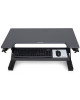Ergotron 33-406-085 Ergotron WorkFit-TL Standing Desk Workstation (black with grey surface) Sit-Stand Desk Converter - Large Surface (33-406-085)