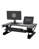 Ergotron 33-406-085 Ergotron WorkFit-TL Standing Desk Workstation (black with grey surface) Sit-Stand Desk Converter - Large Surface (33-406-085)