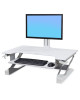 Ergotron 33-406-062 Ergotron WorkFit-TL Standing Desk Workstation (white) Sit-Stand Desk Converter - Large Surface (33-406-062)