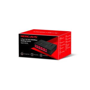 Mercusys 5-Port 10/100/1,000 Mbps Desktop Switch (MS105G) Mercusys 5-Port 10/100/1,000 Mbps Desktop Switch (MS105G)