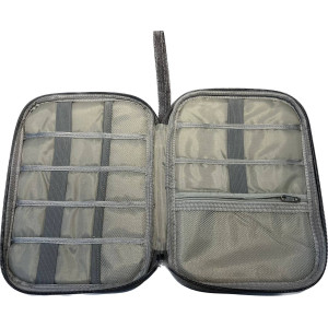 O.E.M BAG-23-16-3-GREY Cables and Power Bank Organizer and Multifunction Pouch 23x16 cm