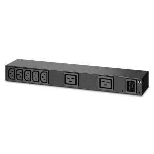 APC Rack PDU, Basic, 0U/1U, 100-240V/20A, (7) C13, (2) C19 AP6120A