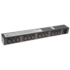APC PDU Rak, Asas,1U, 16A, 208/230V,(12) C13AP9565