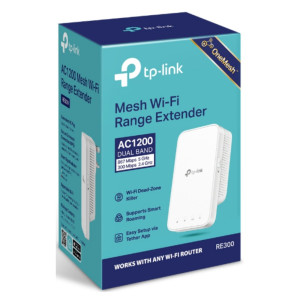 TP-Link RE300 AC1200 Mesh Wi-Fi Range Extender TP-Link RE300 AC1200 Mesh Wi-Fi Range Extender