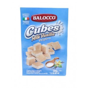 BALOCCO CUBES WAFER 250GM ( Milk and Vanilla ) -SNACK/BISCUITS Ready to Eat, Snacks, Wafer image