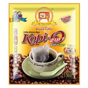 Kluang Coffee Cap Televisyen Kopi O(2in1) ​20's(Individual) 23gm Coffee image
