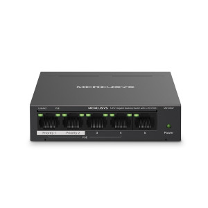 Mercusys Network Giga PoE Switch MS105GP 5-Port Gigabit Desktop Switch with  4-Port PoE+ 